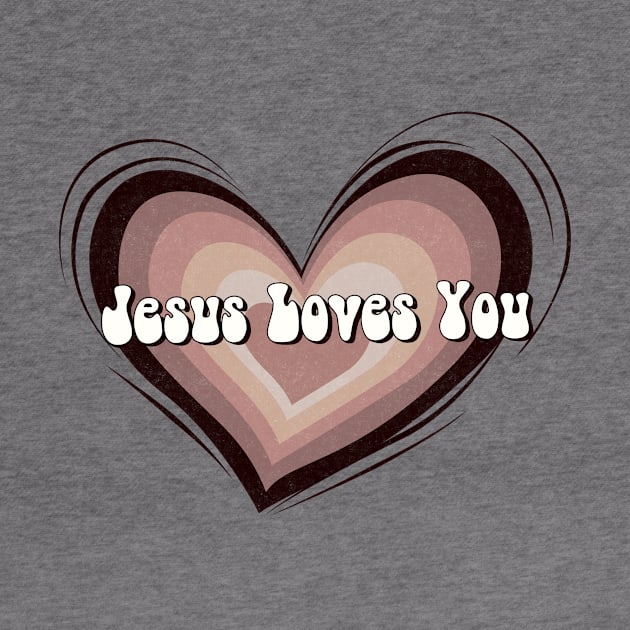 Jesus loves you Christian inspirational bible quote T-Shirt by Brotherintheeast